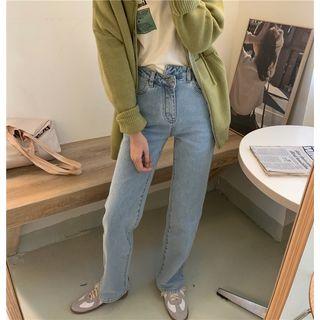 Irregular Straight Jeans