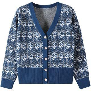 Leaf Pattern Cardigan