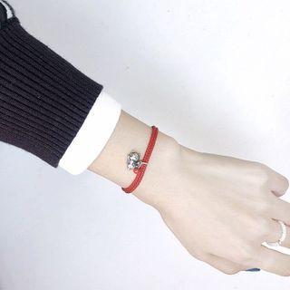 Fortune Cat Pendant Red String Bracelet