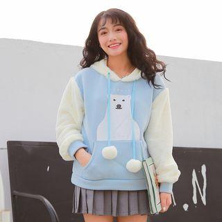 Polar Bear Print Hoodie