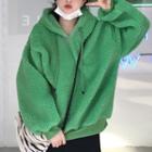 Plain Hoodie Green - One Size