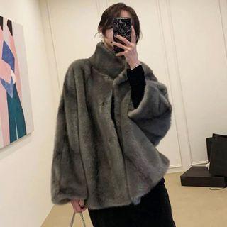 Fluffy Single Breasted Jacket