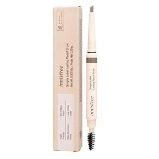Innisfree - Simple Label Lasting Pencil Brow - 4 Colors #03 Light Brown