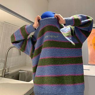 Striped Fleece Sweater