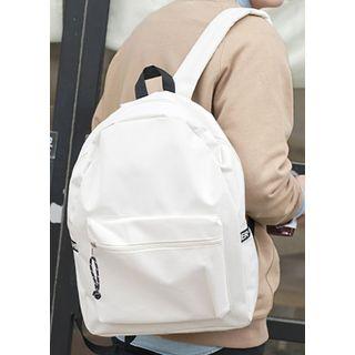 Lettering-trim Backpack
