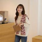 Balloon-sleeve Relax-fit Knit Top