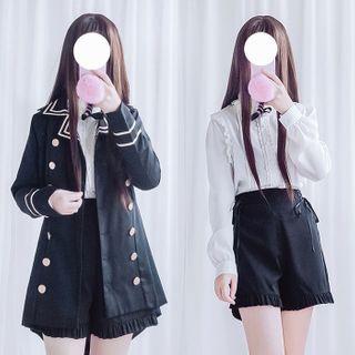 Shirt / Shorts / Double Breasted Blazer / Set