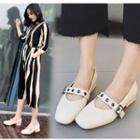 Block-heel Strapped Mary Jane Shoes