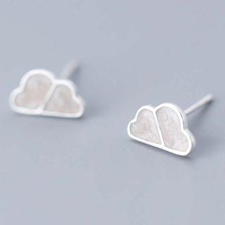 925 Sterling Silver Cloud Earring S925 Silver - 1 Pair - Cloud - One Size