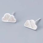 925 Sterling Silver Cloud Earring S925 Silver - 1 Pair - Cloud - One Size