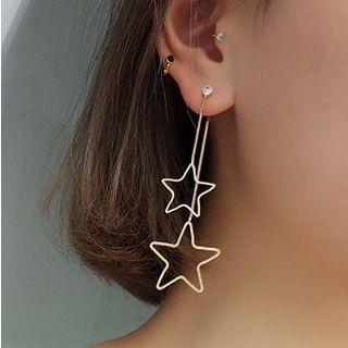 Double Star Drop Earring