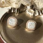 Square Shell Glaze Alloy Earring
