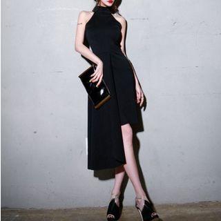 Halter Asymmetric Dress