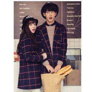 Couple Check Long Blazer