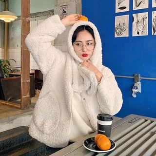 Hooded Dumble Jacket & Scarf Set