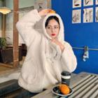 Hooded Dumble Jacket & Scarf Set