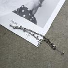 Alloy Cross Layered Bracelet 1 Pc - Bracelet - One Size