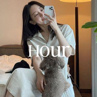 Open-placket Midi Polo Dress