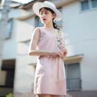 Set: Sleeveless Top + A-line Mini Skirt