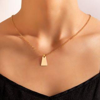 Geometric Necklace 21090 - Gold - One Size
