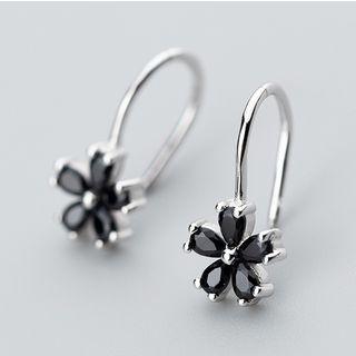925 Sterling Silver Bead Flower Earring