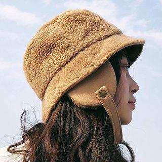 Fleece Bucket Hat With Ear Flap