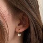 Rhinestone Dangle Earring 1 Pair - Zircon Earring - Gold - One Size