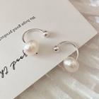 Freshwater Pearl Silver Swing Earring 1 Pair - Silver - One Size