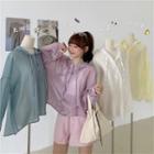 Plain Hooded Top