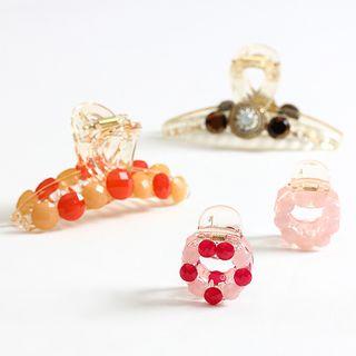 Retro Embellished Transparent Hair Clip (various Designs)