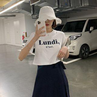 Lundi Printed Cropped T-shirt
