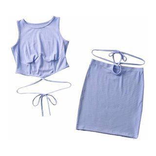 Tank Top / Mini Fitted Skirt