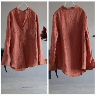 Linen Shirt Pink - One Size