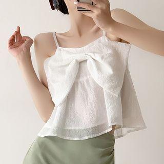 Plain Bow Flowy Camisole Top