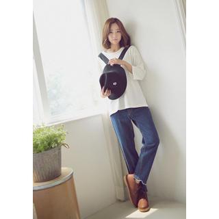 Frey-hem Straight-cut Jeans