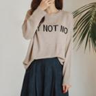 Lettering Loose-fit Knit Top