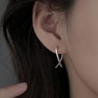 Cross Earring Silver - One Size