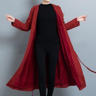 Hooded Side Tie Jacket