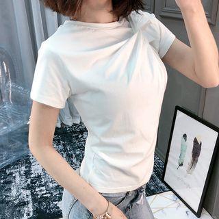 Short-sleeve Twisted Top