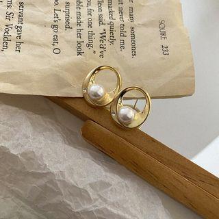 Faux Pearl Drop Earring 1 Pair - 14k - Gold - One Size