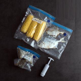 Set Of 10: Vacuum Freezer Bag Transparent - One Size