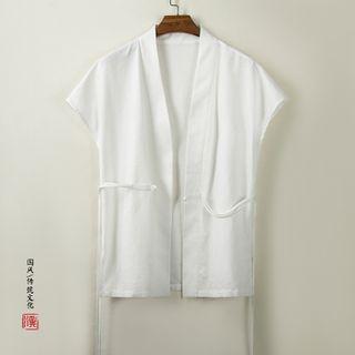 Short-sleeve Waist-tie Light Jacket