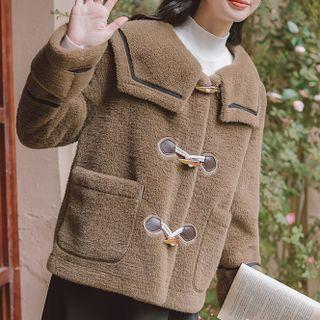Contrast Trim Toggle Jacket
