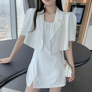 Short-sleeve Double Breasted Blazer / Dress