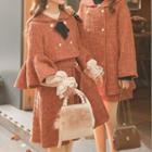 Double-breasted Coat / Bell-sleeve Button Jacket