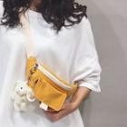 Canvas Zip Sling Bag / Bag Charm
