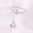 Jingle Bell Sterling Silver Ring Silver - One Size