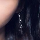 Asymmetrical Alloy Dangle Earring 1 Pair - 0847a - Silver Needle - Silver - One Size