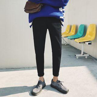 Plain Fleece-lined Jeans