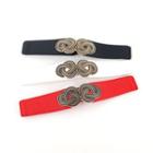 Geometry Buckle Elastic Belt